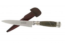 Cuchillo Hoja Acero Inox Schmieden 14 Cm Encabado En Madera Palo Santo Con Copas y Alambre Doble En Alpaca y Vaina De Cuero Vaqueta Cuchillo Hoja Acero Inox Schmieden 14 Cm Encabado En Madera Palo Santo Con Copas y Alambre Doble En Alpaca y Vaina De Cuero Vaqueta