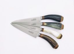 Cuchillo Asta 14Cm Acero Inox Vaina Vaqueta