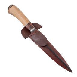 Alternative view of Cuchillo Madera y Suela 14Cm Acero Inox Vaina Vaqueta Cocida