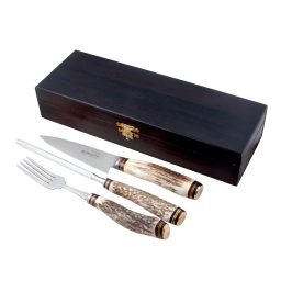 Alternative view of Juego Tenedor Cuchillo y Chaira