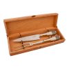 Juego De Cubiertos Individual Cuchillo Y Tenedor De 18 Cm Ciervo Y Alpaca En Caja Madera Fina Cedro Lustrado Juego De Cubiertos Individual Cuchillo Y Tenedor De 18 Cm Ciervo Y Alpaca En Caja Madera Fina Cedro Lustrado