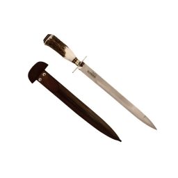 Daga Ciervo 30Cm Acero Inox Vaina Vaqueta Daga Ciervo 30Cm Acero Inox Vaina Vaqueta