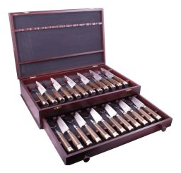 Alternative view of Juego de 24 Piezas Madera Y Alpaca