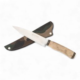 Cuchillo Inoxidable 14cm EL ESTRIBO con vaina estampada y Cabo de madera en Blister Cuchillo Inoxidable 14cm EL ESTRIBO con vaina estampada y Cabo de madera en Blister