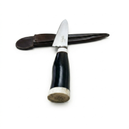 Alternative view of Cuchillo Eco Asta y Ciervo 14Cm Acero Inox Vaina Vaqueta Fina