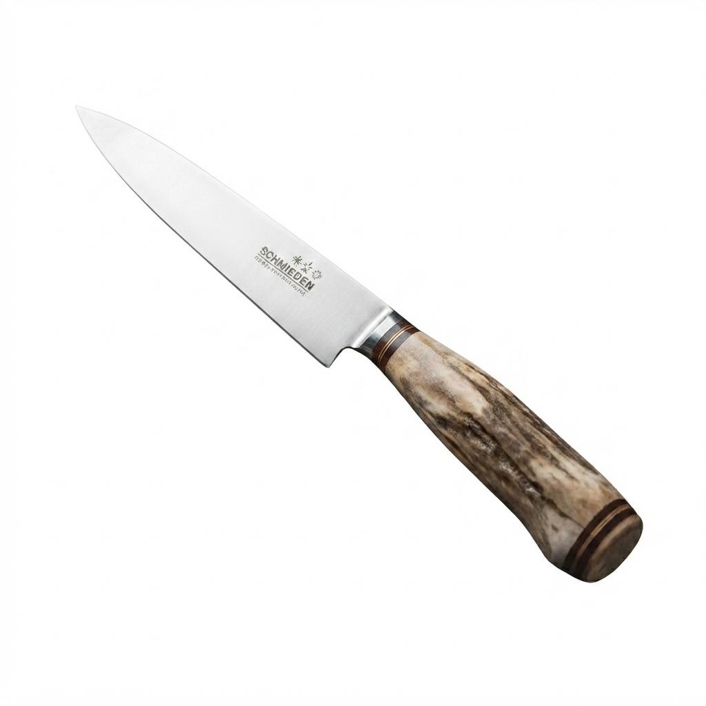Cuchillo De Ciervo 14 Cm Acero Inox Vaina Cuero Vaqueta Fina - Imagen 2