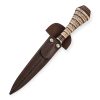 Cuchillo Eco Colita 14 Cm Acero Inox Vaina Vaqueta