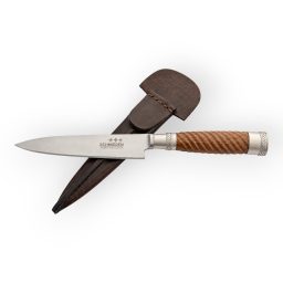 Alternative view of Cuchillo Madera Galloneada 14Cm Acero Inox Vaina Vaqueta  Cocida